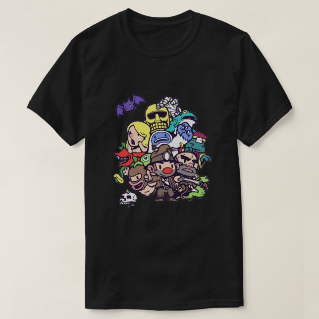 T-shirt Spelunky Gang Classic (Design devant)