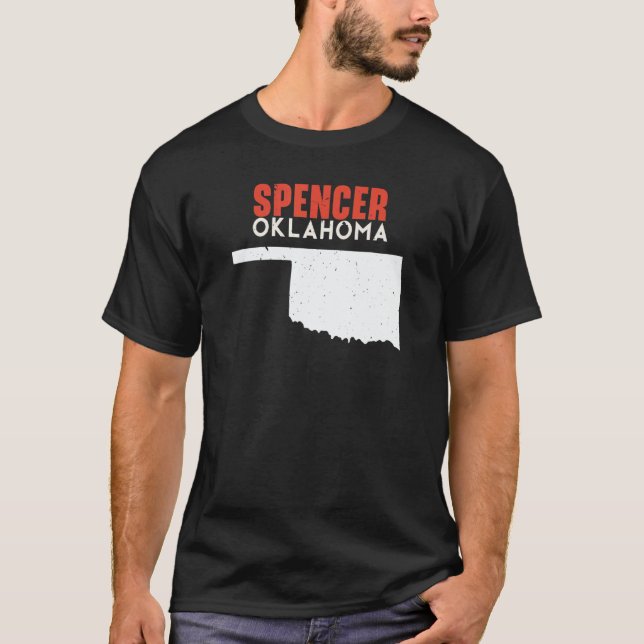 T-shirt Spencer USA State America Travel Oklahoman (Devant)