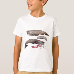 T-shirt Sperm whale trio