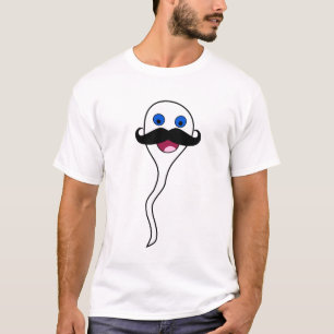 T-shirt Sperme ridiculement heureux avec la moustache