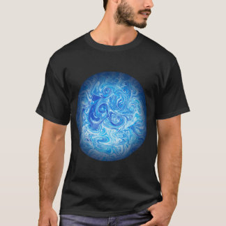 T-Shirt Sphère de Marée Calme Texture Abstraite Pl