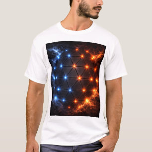 T-shirt Sphère d'énergie Fire & Ice – Réseau de lumière gé