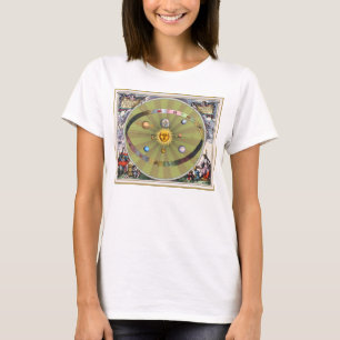 T-shirt Sphères célestes antiques : Sun et planètes