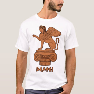 T-shirt Sphinx à Delphes - Figure rouge antique grecque
