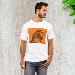 T-shirt Sphinx Mythique Créature Sur Orange