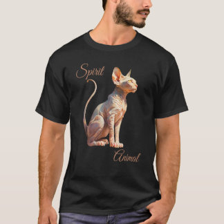 T-shirt Sphynx Chat est mon Esprit Animal Hairless cat Min