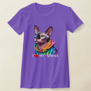 T-shirt Sphynx Chat Love