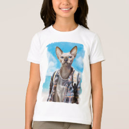 T-shirt Sphynx chat. touriste.