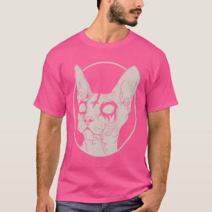 T-shirt Sphynx Métal Mort Chat Vêtements Sataniques Pour H