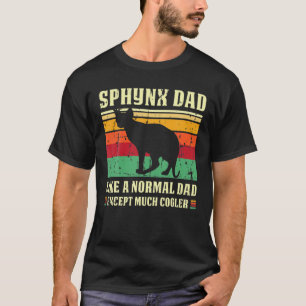 T-shirt Sphynx Papa Définition Cadeau Chat Papa Papa Cadea