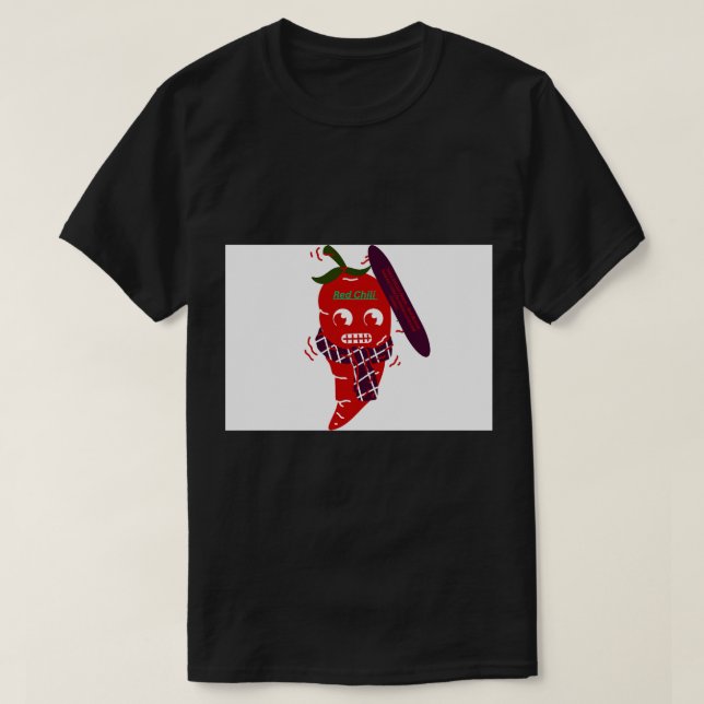 T-shirt Spicy Hot Pepper Illustration (Design devant)