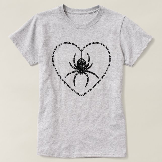 T-shirt Spider Heart (Design devant)
