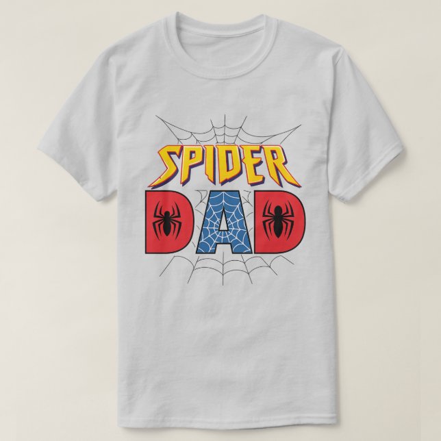 T-shirt Spider Papa Superhero Anniversaire | Cadeau de la  (Design devant)