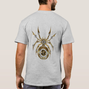 T-shirt Spider Steampunk sur Arrière - plan pourpre