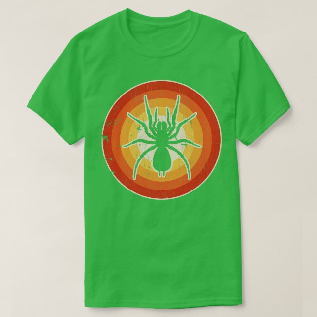 T-shirt Spider Sunset Retro pour Hommes Femmes Garçons Fil (Design devant)
