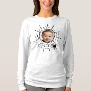 T-shirt Spider web spiderweb éffrayant fun photo personnal