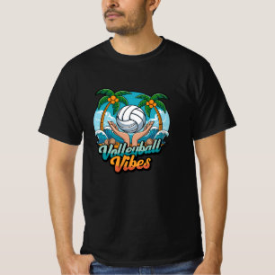 T-shirt Spike It avec Retro Volleyball Graphics