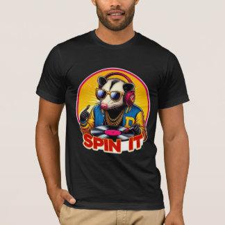 T-SHIRT SPIN IT-OPOSSUM DJ 6