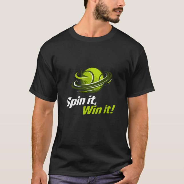 T-shirt Spin It Win It padel Ball Planet Sports (Devant)