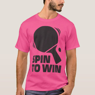 T-shirt Spin Pour Gagner Pingpong Outfit Table Tennis Play