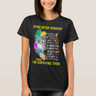 T-shirt Spina Bifida Sensibilisation Ribbon Cadeaux de sou
