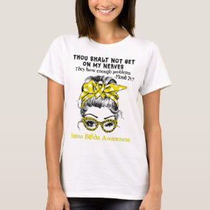 T-shirt Spina Bifida Sensibilisation Ribbon Cadeaux de sou