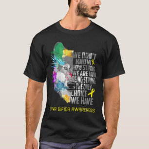 T-shirt Spina Bifida Sensibilisation Ribbon Cadeaux de sou
