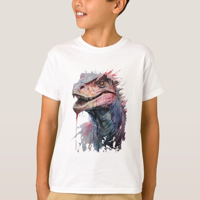 T-shirt Spinosaurus: Colores de la Prehistoria (Devant)