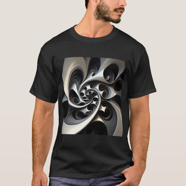 T-shirt SPIRAL - Sans Mouvement En Graphique Blanc (Devant)