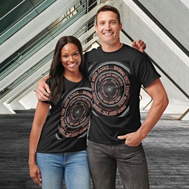 T-shirt Spiral Sortir Continuer - Outil - Art Rétro Tee (Créateur téléchargé)