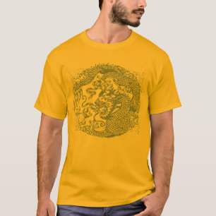 T-shirt Spirale chinoise de cercle de dragon