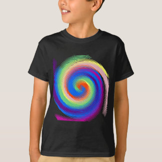T-shirt spirale colorée
