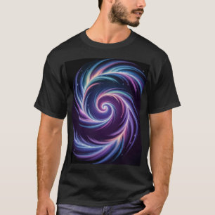 T-shirt Spirale de Lumière Cosmique Art Galactique Abstrai