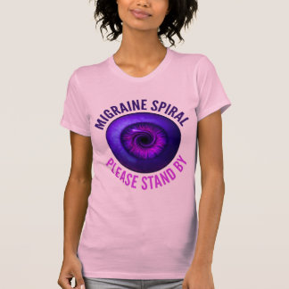 T-shirt Spirale de Migraine : Veuillez Patienter