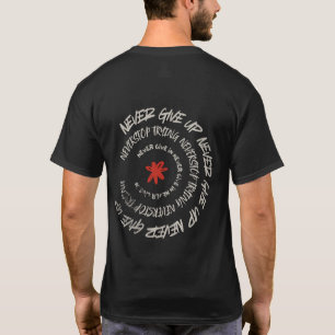 T-shirt Spirale de résilience avec la fleur rebelle