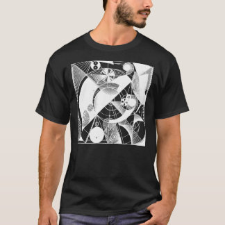 T-shirt Spirale Fibonacci, Ratio d'or, Géométrie Sacrée