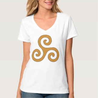 T-shirt Spirales Brown de Triskelion dorées