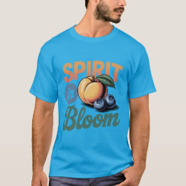 T-shirt Spirit in Bloom Peach Blueberry Retro Shirt