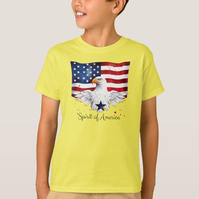 T-shirt Spirit of America pour enfants (Devant)