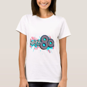 T-shirt Spirit of the 80's dames multi-cyan logo tee