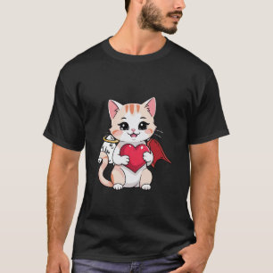 T-shirt Spiritualité Occulte Chat Ange Chaton Céleste Cœur