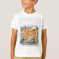 Spitz finlandais à Seashore Peinture - Chien Art