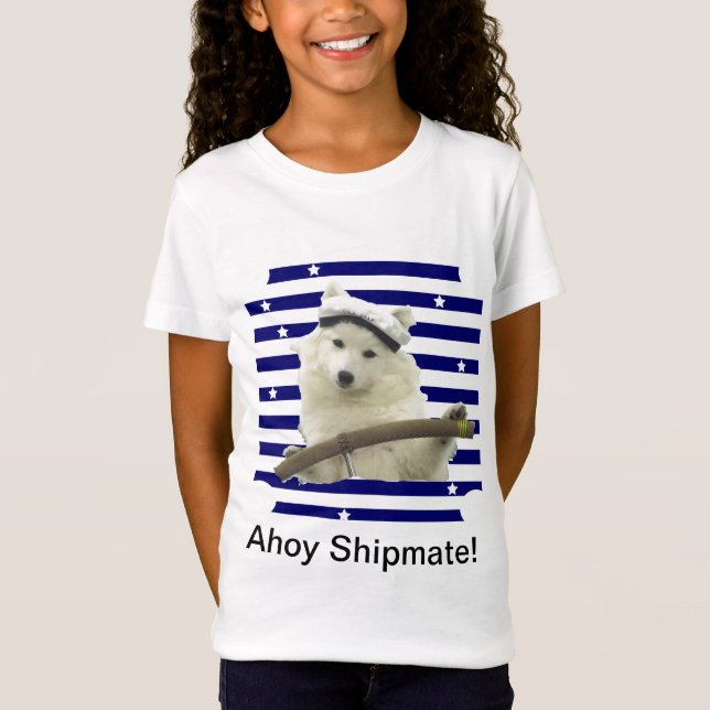 T-Shirt Spitz japonais/T-shirt esquimau américain de marin (Devant)