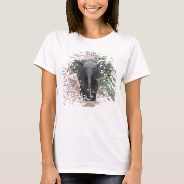 T-shirt Splash d'éléphant (Devant)