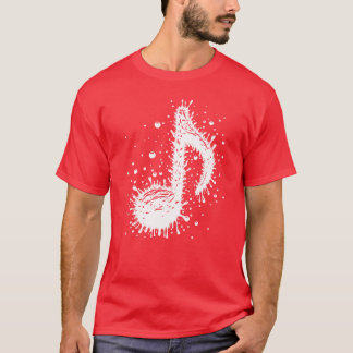 T-shirt Splash Music Notes Drop ami