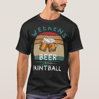 T-shirt Splatter et Sip ! Week-ends avec Bière et Paintbal