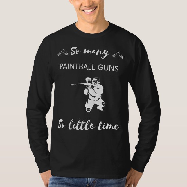 T-shirt Splatter et Snicker : tellement de paintball, donc (Devant)