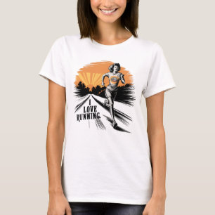 T-shirt Splatter Vibrant I Love Running