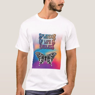 T-shirt Splendeur de vie avec papillon