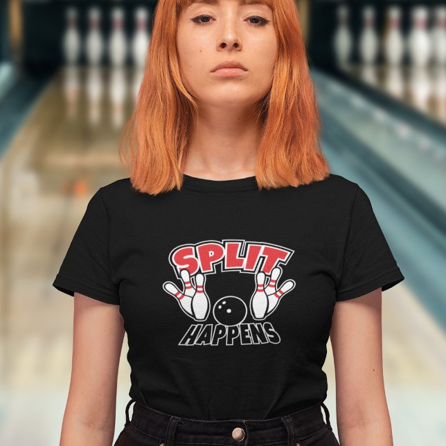 T-Shirt Split Happens Bowling (Créateur téléchargé)